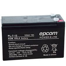 BATERIA EPCOM DE RESPALDO PL712, 7AH, 65MM, 12VCD