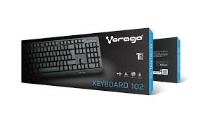 TECLADO VORAGO KB-102, ALAMBRICO, USB, NEGRO