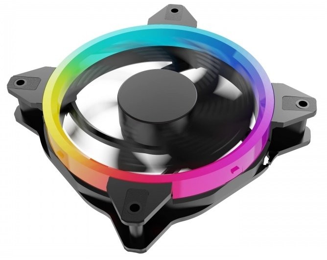 VENTILADOR OCELOT OGF01 120MM, 1200 RPM, 4 PINES, RGB