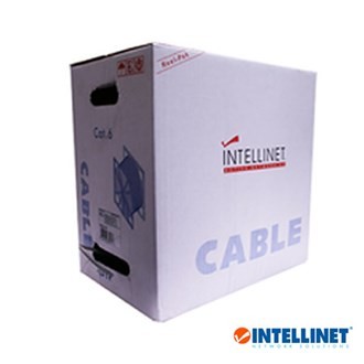 BOBINA DE CABLE CAT6 UTP, INTELLINET, 305 MTS, GRIS, 704663