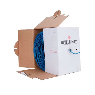 BOBINA DE CABLE INTELLINET CAT6 UTP, 305 METROS, AZUL, 704670