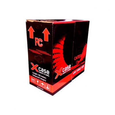 BOBINA DE CABLE X-CASE CAT5E (UTP) 100 METROS, COLOR BLANCO, C10018BLAN